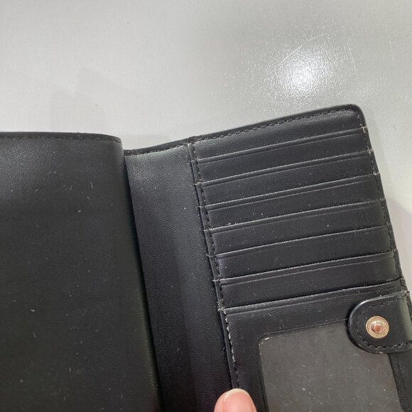 Kate Spade Braylon Patterson Drive Black Pebbled Leather Wallet - Picture 4 of 10